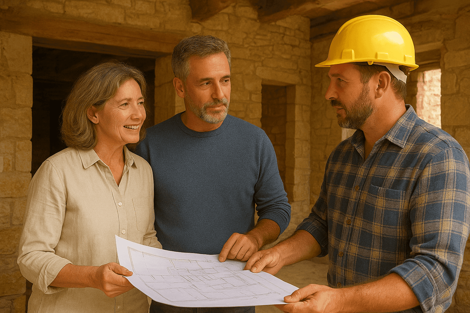 un couple avec un plan discute avec artisan.png